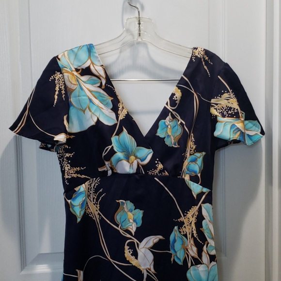 Nani of Hawaii vtg. Dress size 10 floral maxi - Picture 3 of 7